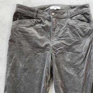 Barrel Pants in Stretch Velvet - 10